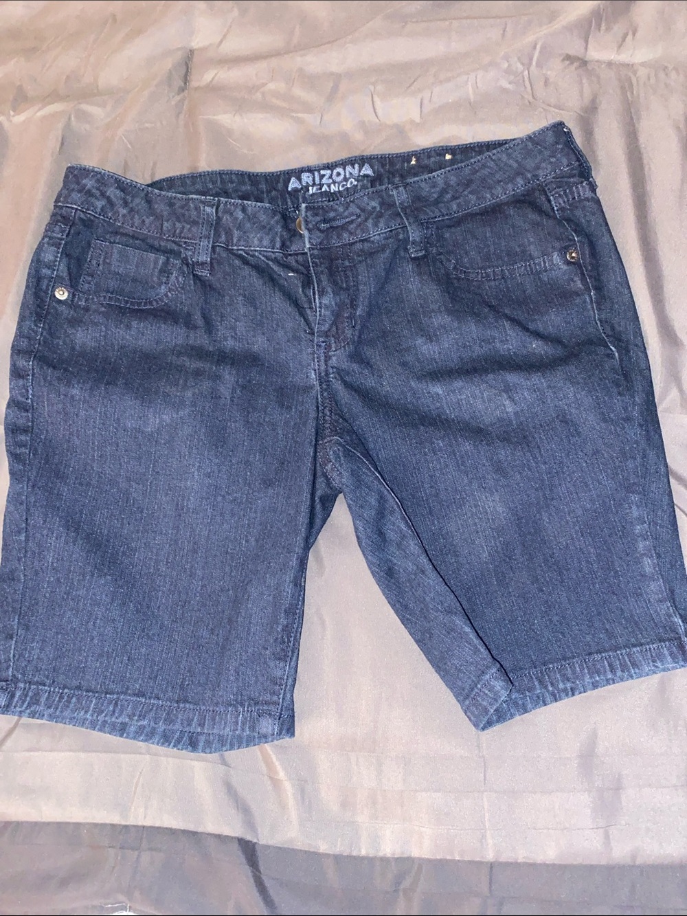 Arizona Jean Co Stretch SZ 9 Women’s Dark Blue Denim Shorts